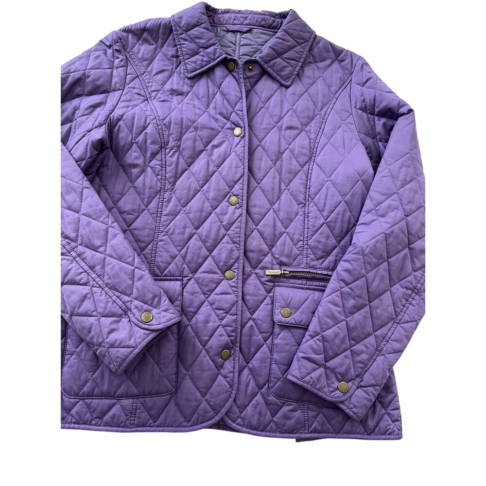 Barbour Purple Quilted Jacket Blazer